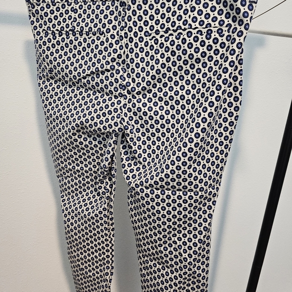 Old Navy pants, blue and white design, 14 - Picture 1 of 4